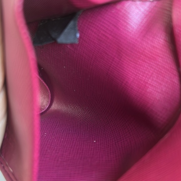 Auth. PRADA Gather Leather 6 Ring Key Case Wallet Pink Gold Tone Hardware Logo - Picture 16 of 17